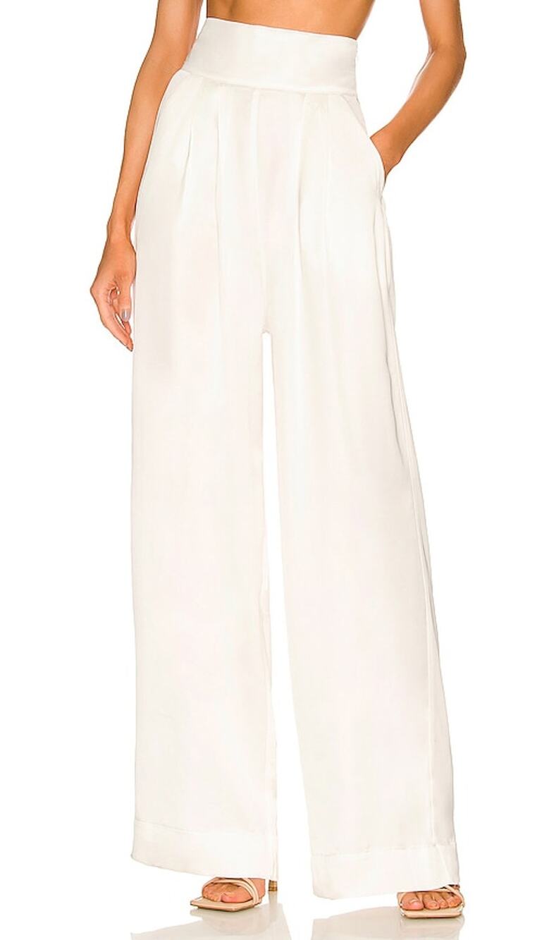 Nonchalant Label Elegant White Patrice Pants Size L NWT